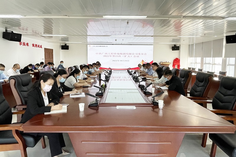 廣西工程咨詢集團(tuán)黨委召開擴(kuò)大會議學(xué)習(xí)貫徹黨的二十大報(bào)告和習(xí)近平總書記重要講話精神